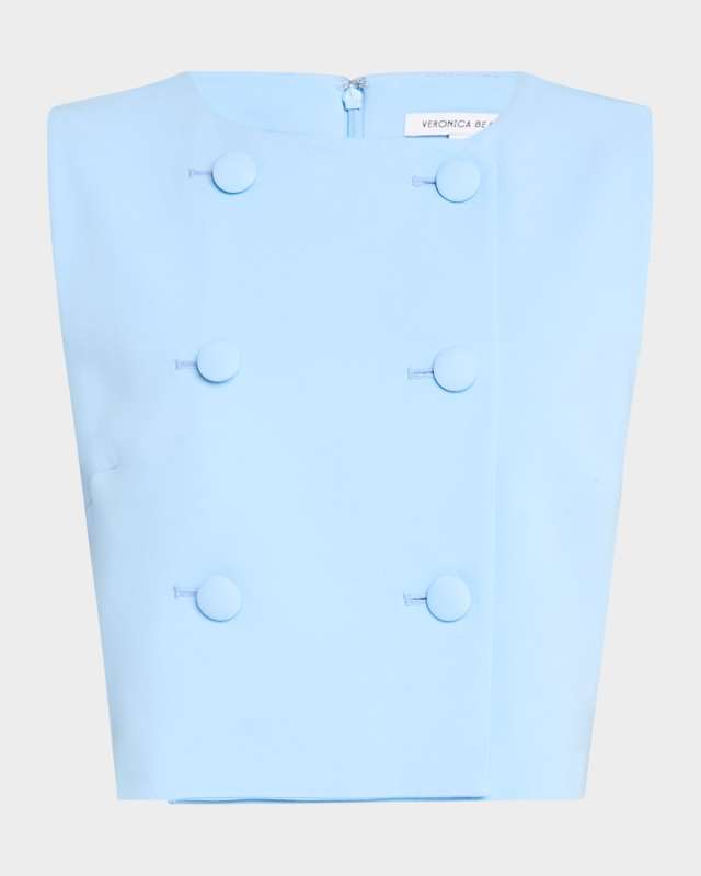 Drexley Buttoned Crop Top